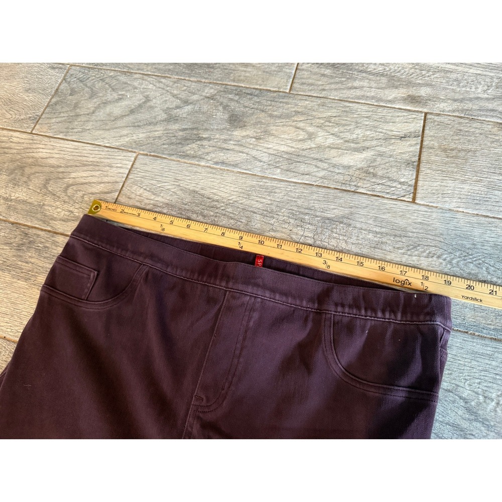 Spanx Jean-ish Leggings 3X Tall Plum 3XLT 20018S High Rise Slim Fit Pull On Pant - Picture 3 of 11